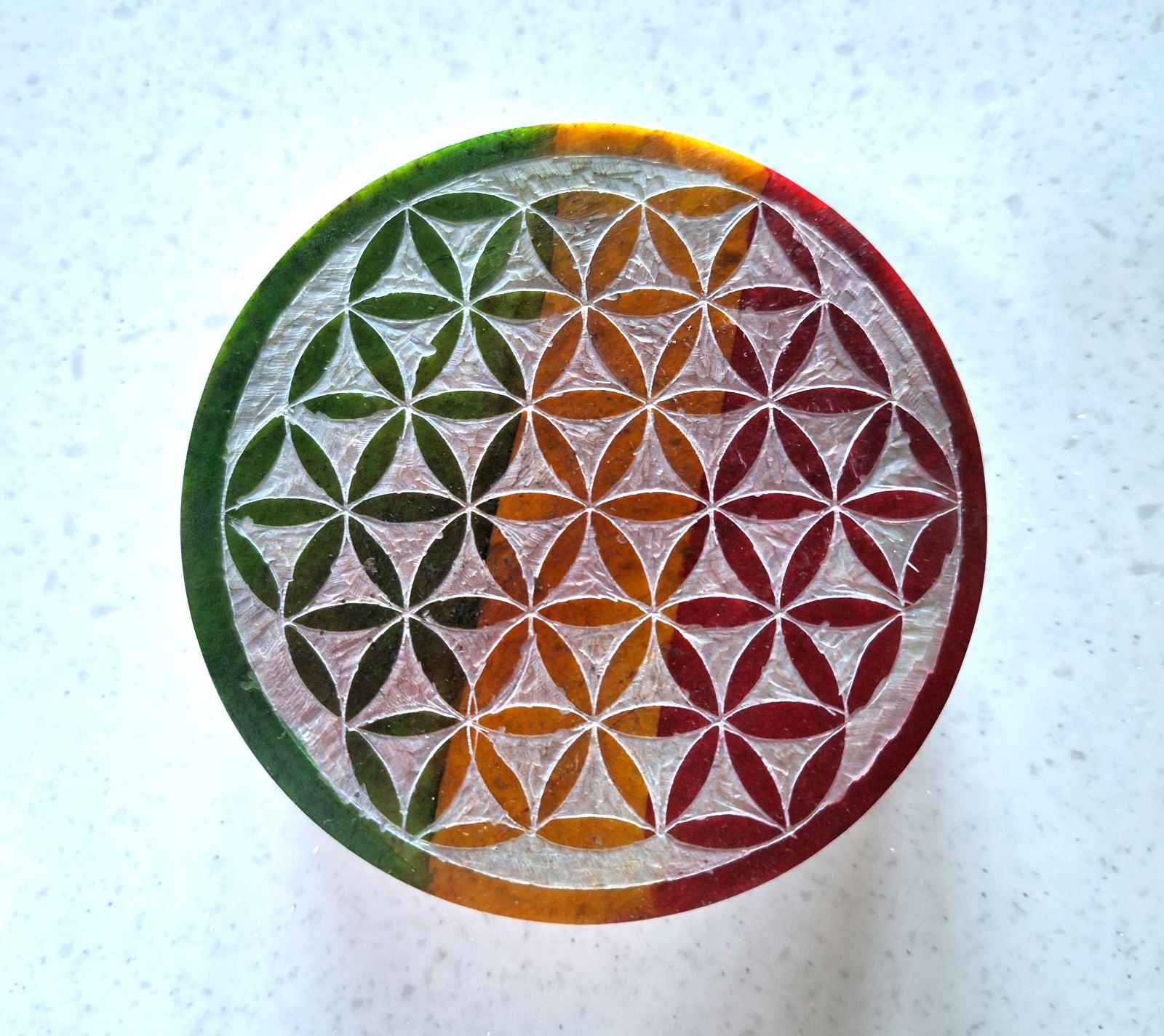 Flower of Life Soapstone Gift Box Grounded Lifestyles