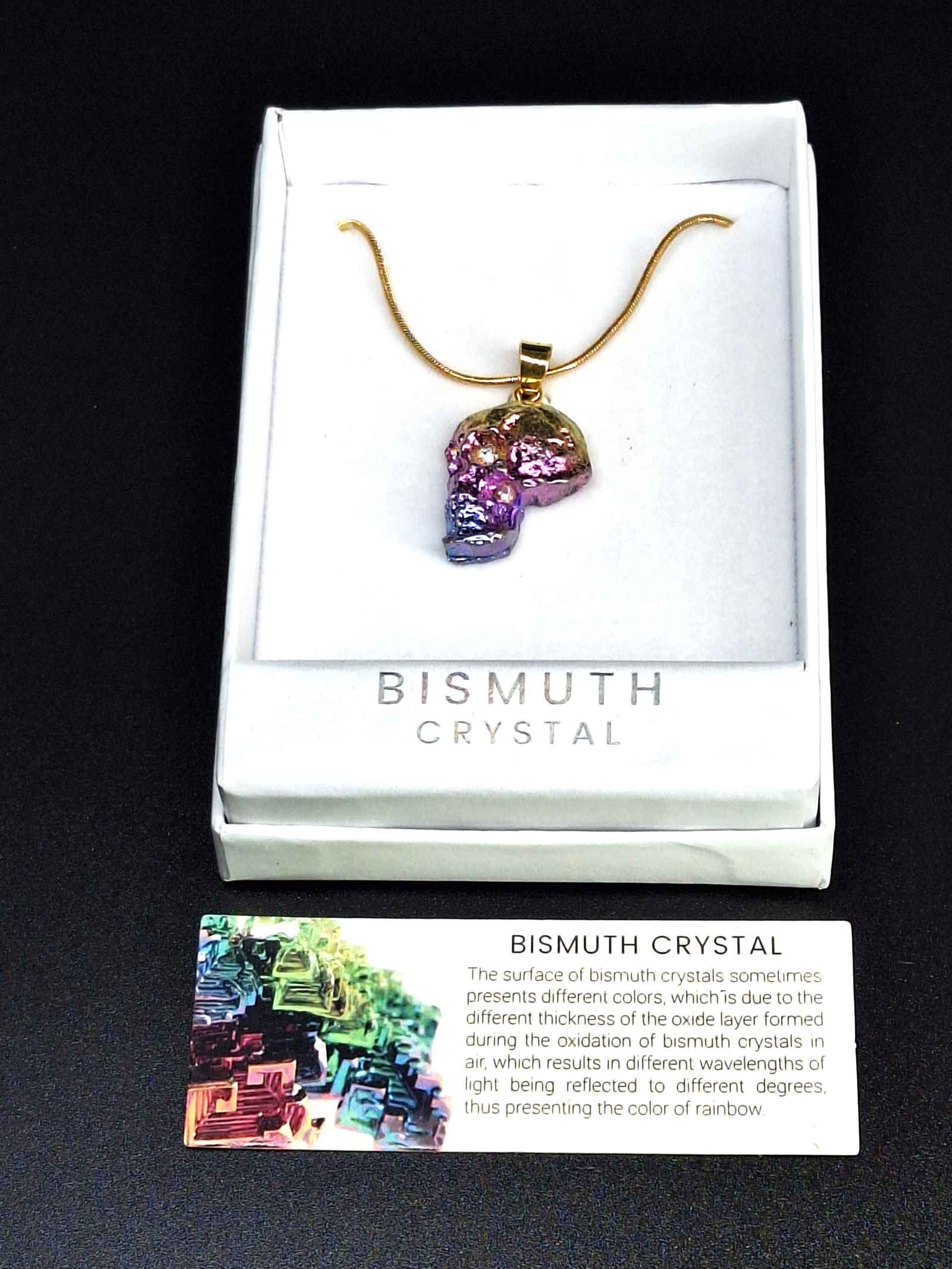 Bismuth Skull Pendant Grounded Lifestyles Products