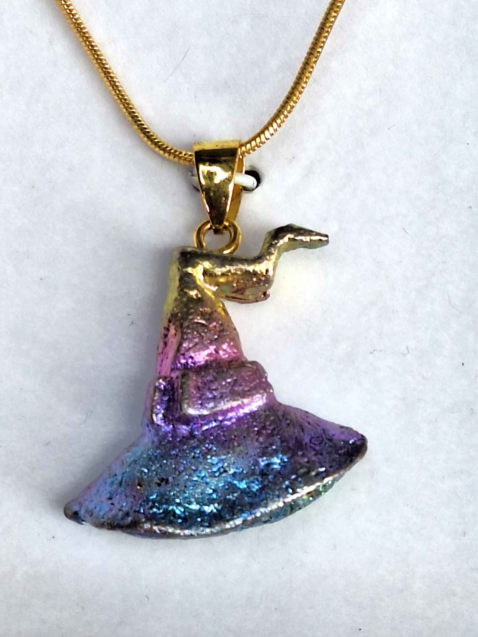 Bismuth Witch Hat Pendant Grounded Lifestyles Products