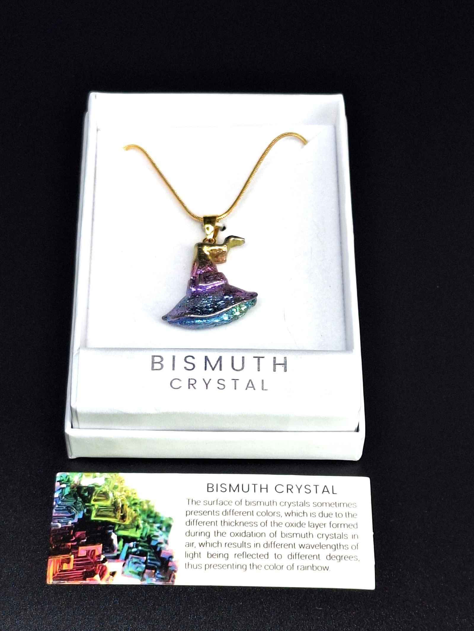 Bismuth Witch Hat Pendant Grounded Lifestyles Products