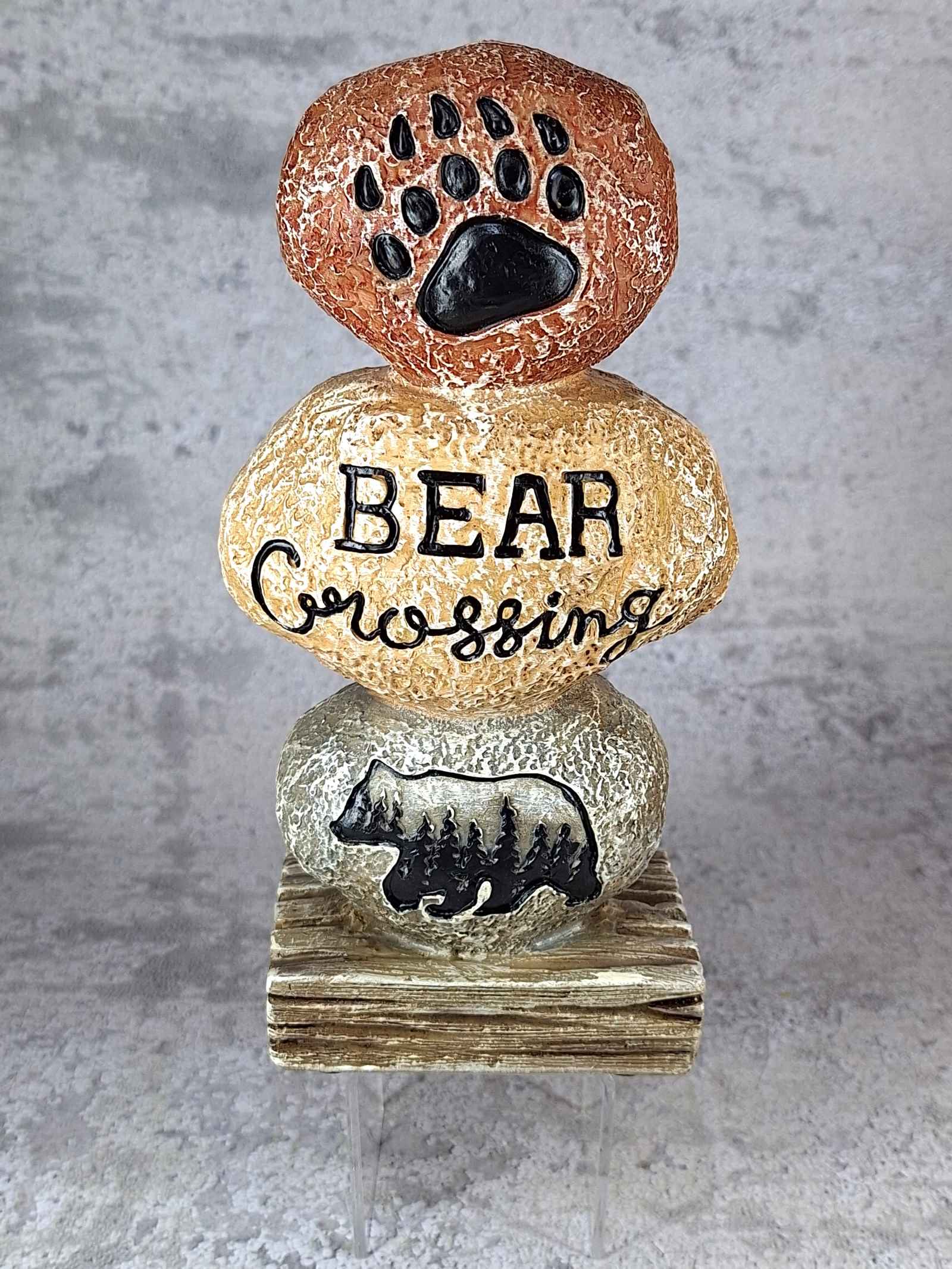 Bear on Stone Decor Grounded Lifestyles Products