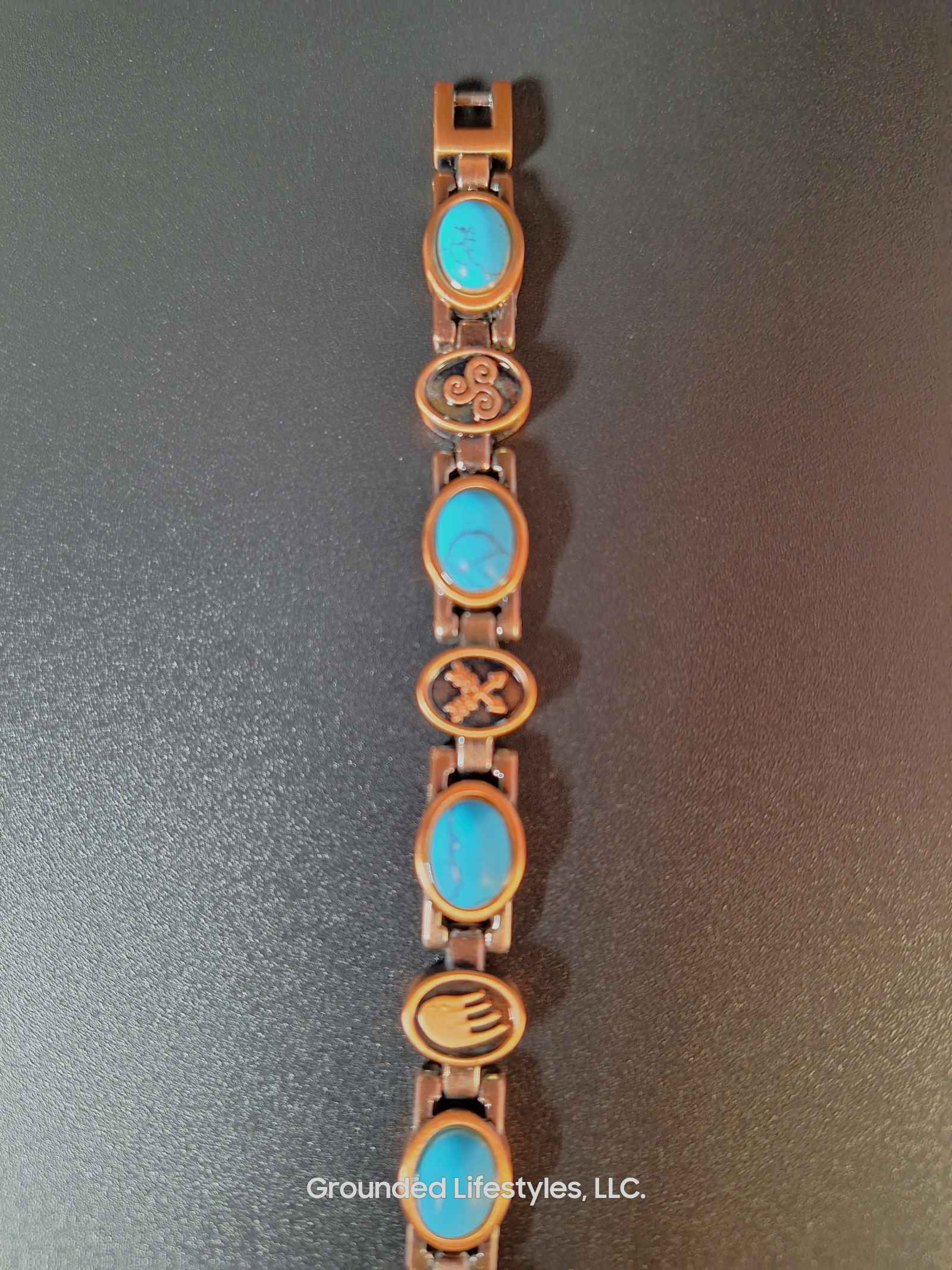 Copper Howlite Magnetic Bracelet